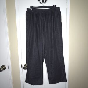 Alfred Dunner Pants Women's 18 Black Elastic Waist Classic Pull On